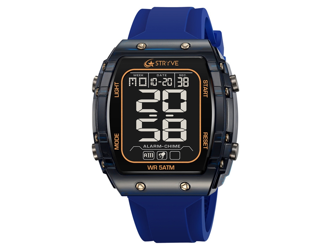 Relógio Esportivo Masculino MDUG Digital Luminoso à Prova D'água (azul Escuro)