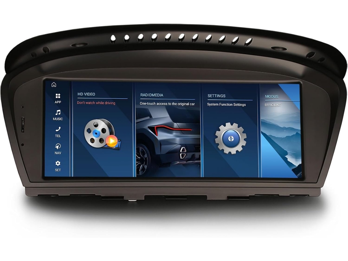 Android 16 Autoradio Carplay Para Bmw Série 3/5/6 E90 E91 E92 E60 E61 E64
