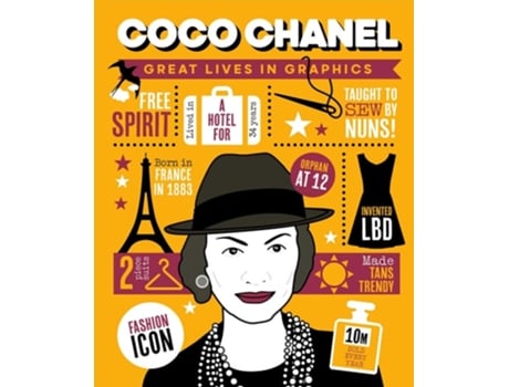 Livro Great Lives In Graphics Coco Chanel De Button Books (inglês - Capa Dura)