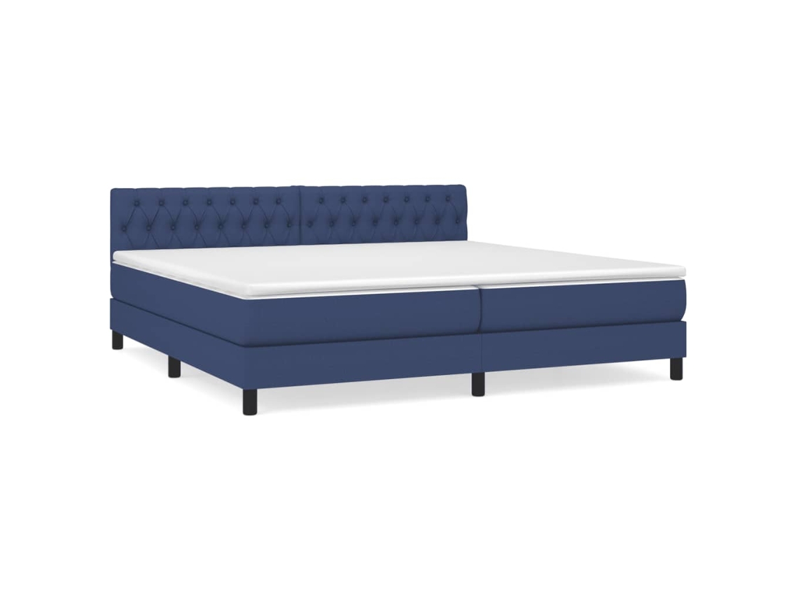 Box Spring Bed, Box Spring Beds Vidaxl Azul Tecido (200 X 200 Cm)