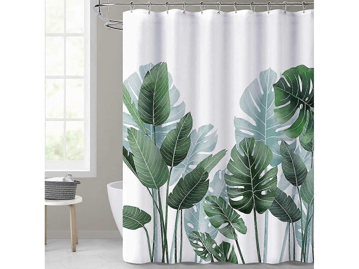 Cortinas De Banheiro Antimofo E À Prova De Mofo - 71x71 Polegadas, 12 Ganchos, Área Molhada