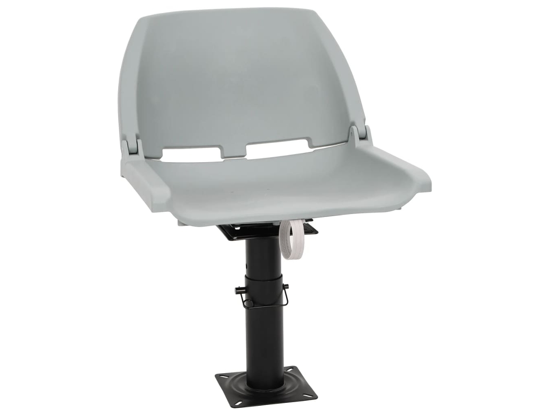 Vidaxl Assento De Barco C/ Pedestal Ajustável Em Altura Rotação 360°