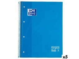 Caderno Oxford Classic Turquesa A4 80 Folhas (5 Unidades)