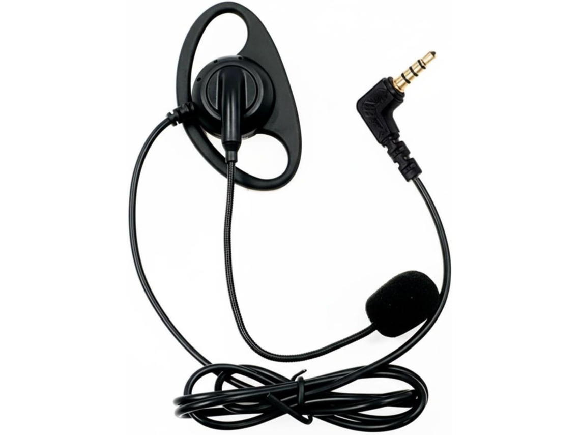 Casque Oreillette Com Micro Ajustable Écouteur Mono Bouchon 35mm Transmissão Vocale Claire Convient Para