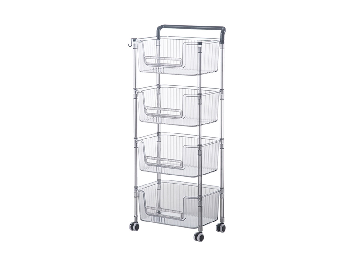 Carrinho de Armazenamento Móvel 4 Tier LAXISCREED