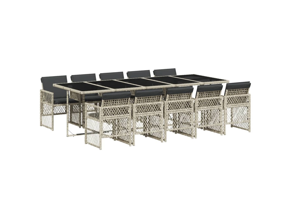 Garden Dining Set, Garden Dining Sets Vidaxl Cinzeto Rattan / Vime (n/a)