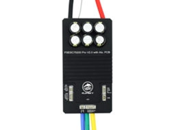 Botão Liga/desliga Flipsky 75200 Pro V2.0 Preto Pcb Alumínio Baseado Vesc para Skate Scooter Bicicleta Elétrica Controlador Velocidade MDUG