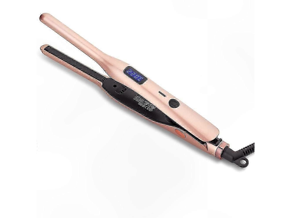 Mini Prancha Alisadora De Cabelo Em Cerâmica Para Cabelos Curtos, Barba E Cortes Pixie, Chapinha De 3/10 Polegadas Com Revestimento De Turmalina
