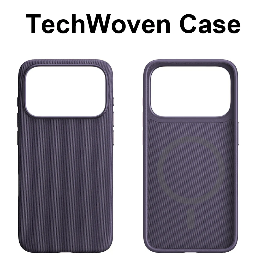 Capa Protetora Magnética Trançada (roxa) Para Iphone 13 Pro, Compatível Com Carregamento Sem Fio Magsafe.