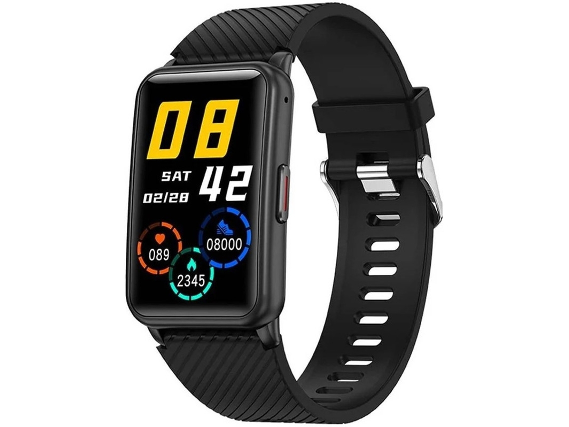 Smartwatch H96 para mulheres e homens, rastreador de fitness com chamada Bluetooth, relógio esportivo, monitor de frequência cardíaca e sono para celulares Android e iOS Bestvite (preto)