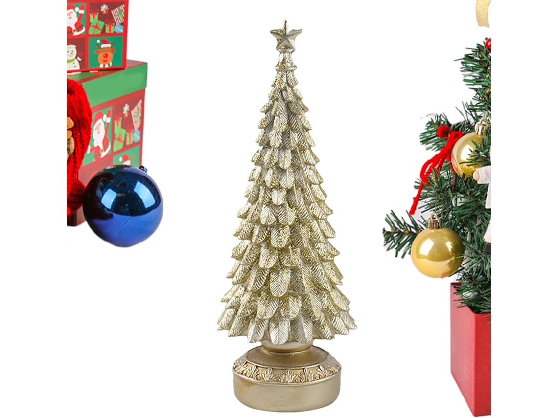 Centro De Mesa Em Forma De Árvore De Natal Artificial Feita De Resina |