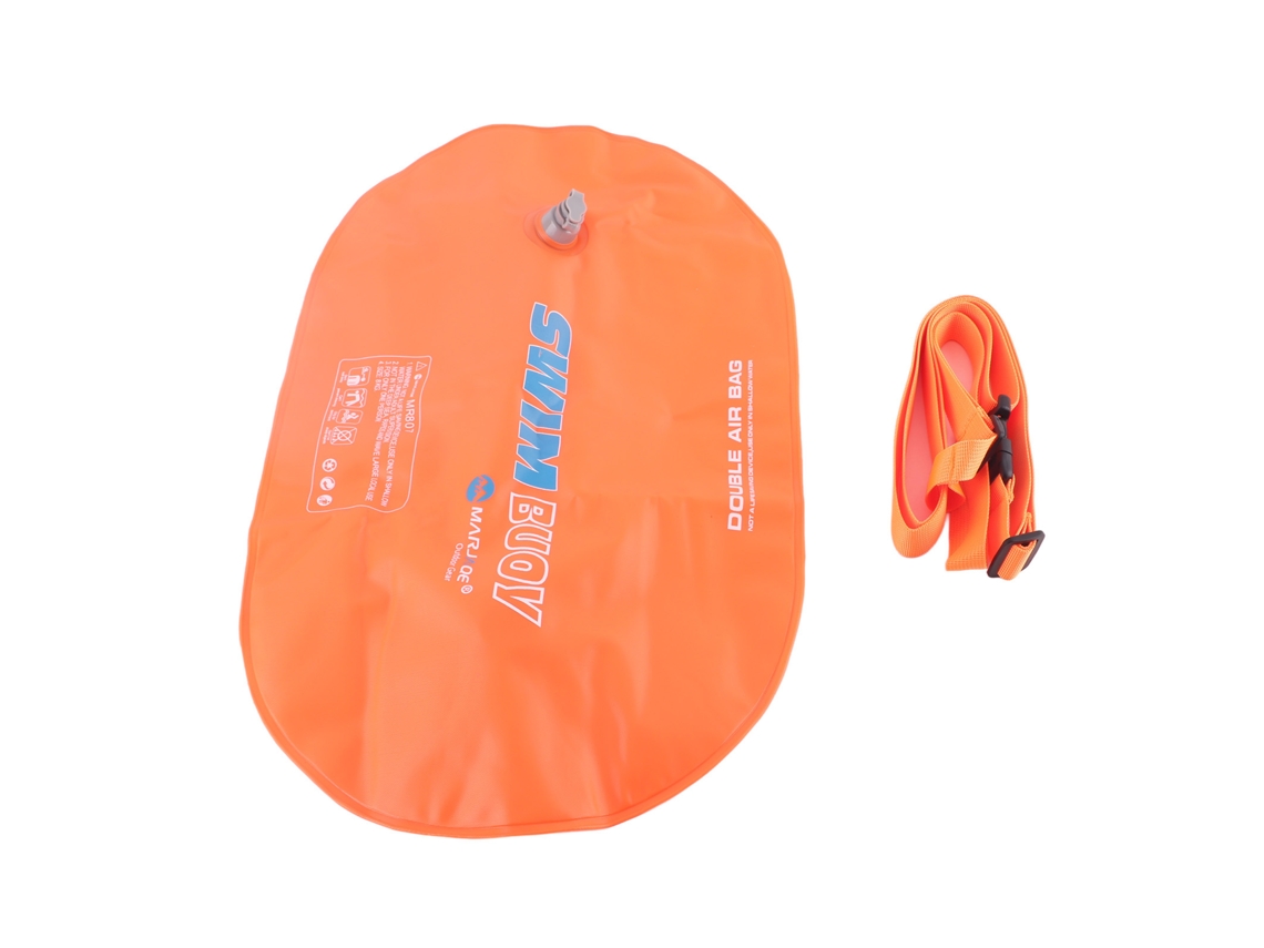 Boia De Natação Com Duas Bolhas Bolha Grosseira Inflável Flutuador Salva-vidas Mergulho Laranja Vital
