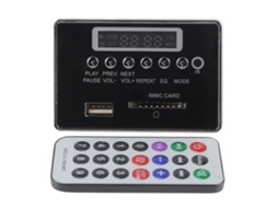 Módulo de Decodificador MP3 Bluetooth HKJ com USB, Rádio FM e Placa de Áudio