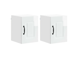 Armário de Cozinha Kalmar 2 Pcs Branco Brilhante MAISON EXCLUSIVE