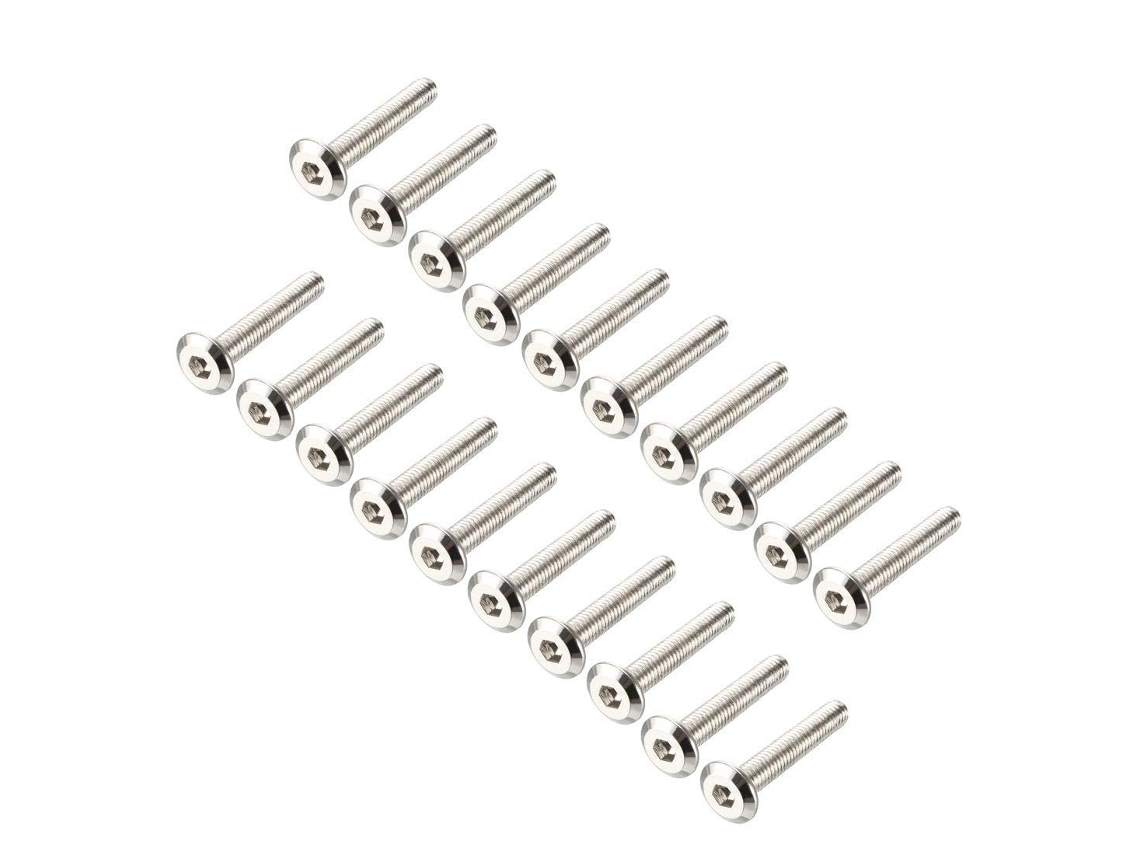 Parafusos De Fixação Para Móveis Com Cabeça Sextavada M6x35mm Em Aço