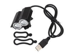 Farol de bicicleta 2000lm LED USB alumínio IPX5 para mountain bike ciclismo noturno | S/MARCA