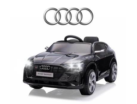 Veículo A Bateria Audi E Tron Sportback Preto Milly Mally