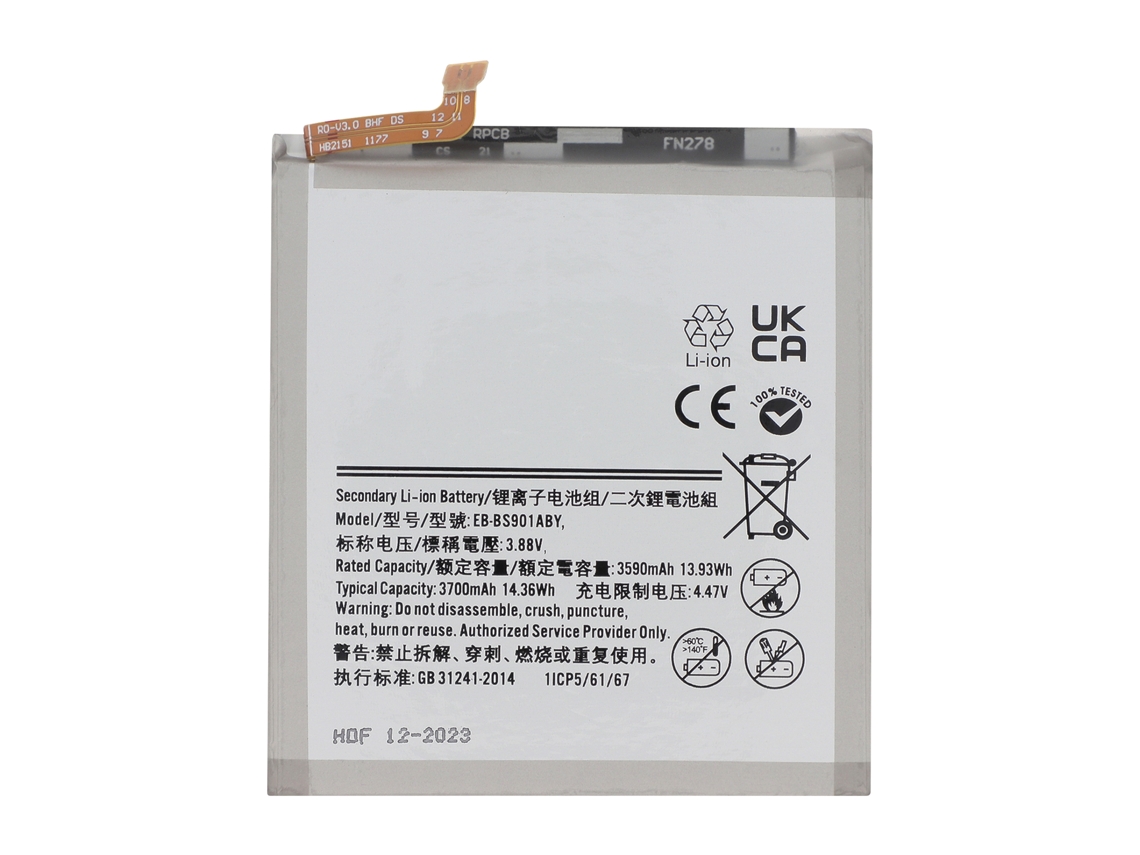 Clappio Bateria De Reposição Para Galaxy S22 Li-ion 3700mah 3.88v Cinza