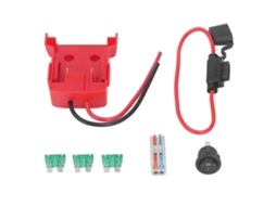 Adaptador de conector de bateria com terminal de fusível ABS seguro para conversor de bateria de lítio M18 18V