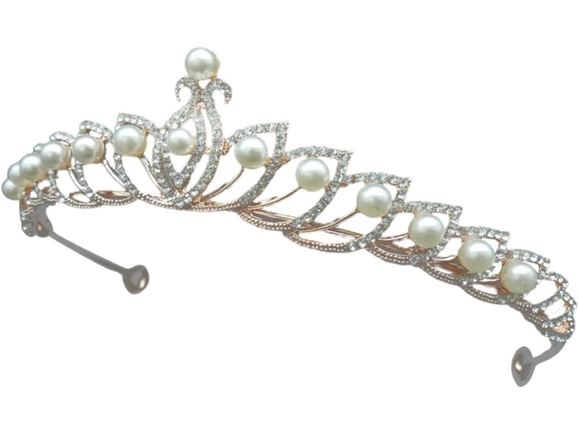 Coroa barroca, acessórios de casamento para mulheres, tiara de casamento com strass.