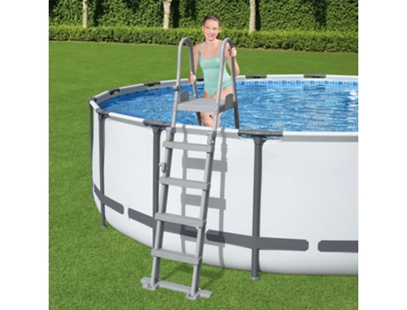 Escada para Piscinas BESTWAY (132 cm - Aço)