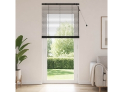 Vidaxl Cortina Veneziana Preto 80 X 250 Cm 35 Mm