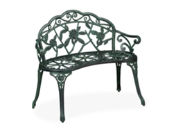 Banco De Jardim Vintage Com Design De Rosas