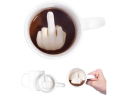 2026 taza de Cerámica Con Dedos de Medio Interior 3d, Taza de Café Divertida Resistente Al Microondas Y Lavavajillas