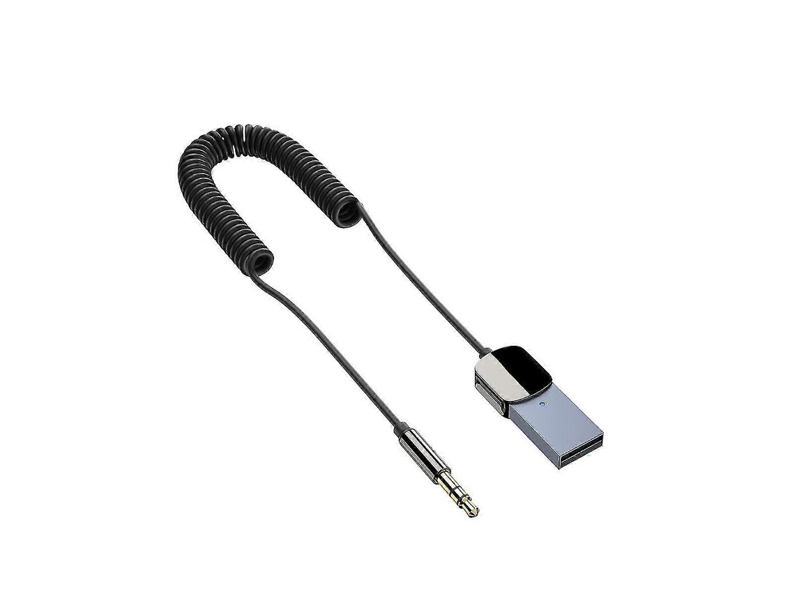 Adaptador Bluetooth Aux Usb Para Adaptador De Áudio Auxiliar De 3,5 Mm, Receptor Bluetooth Para Carro, Bluetooth 5.0, Chamada Hd Hengjian