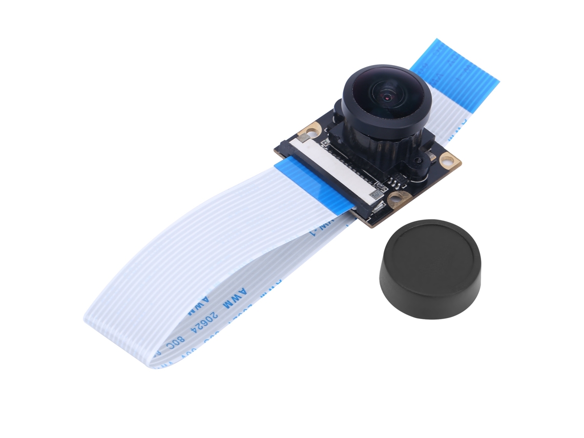Módulo Câmera 5mp 222° Ângulo Largo Foco Manual para Raspberry Pi 4 3b