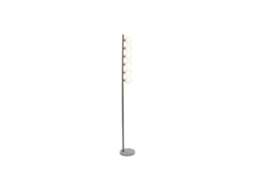 Luminária de Chão em Metal e Vidro Cromado, 22x22x162cm ALEXANDRA HOUSE LIVING