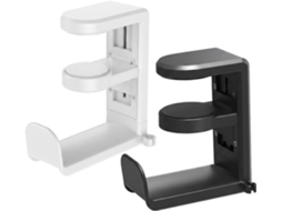 Suporte Para Fones De Ouvido 2 Peças, Mesa Giratória Para Fones De Ouvido, Conveniente Com Clipe Para Cabo, Suportes De