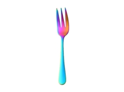 Garfo De Sobremesa Inox Colorido 14,1x2,2 Cm 1 Peça Por Conjunto.