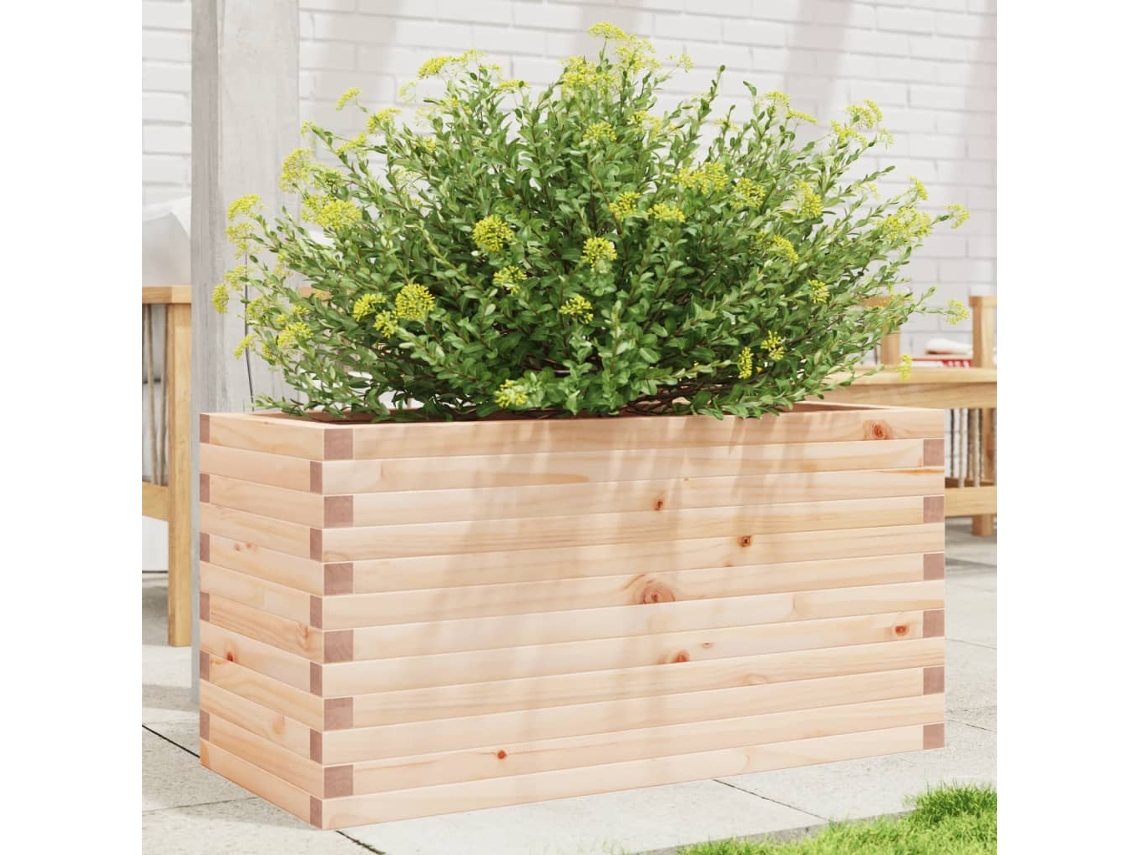 Vidaxl Vaso/floreira De Jardim 90x40x45,5 Cm Madeira De Pinho Maciça