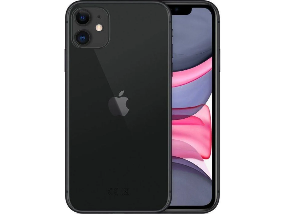 iPhone 11 APPLE (Recondicionado Flippers Sinais de Uso - 6.1'' - 128 GB - Preto)