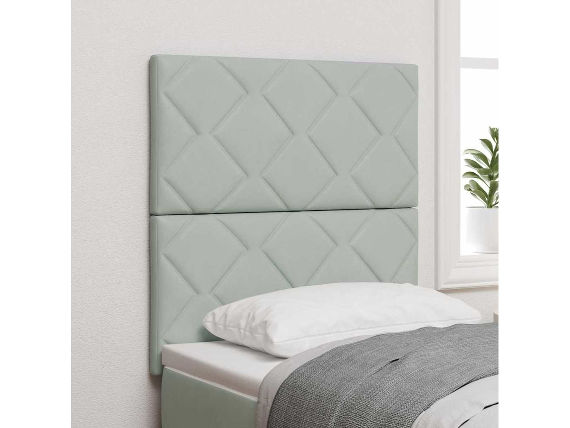 Vidaxl Cabeceira Cinzento-claro 80 Cm Veludo