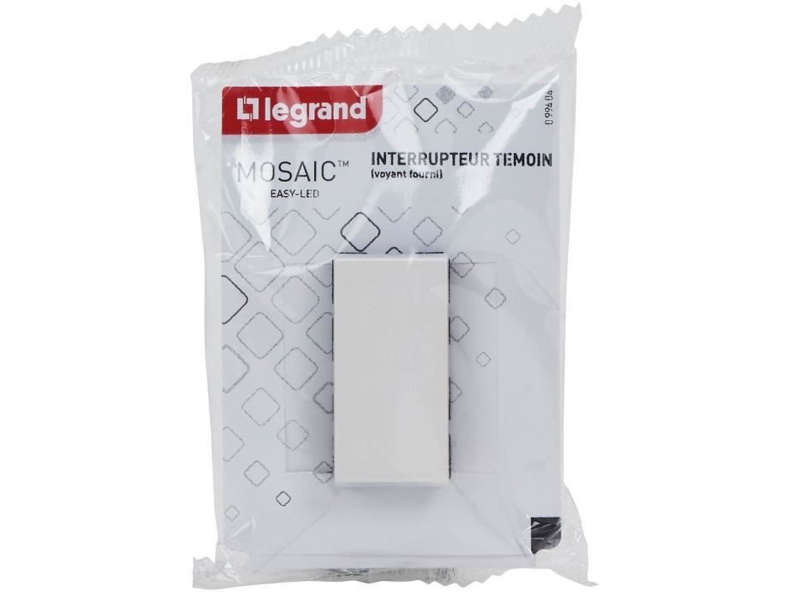 Botão Mosaico 6a 1 Módulo Modular Branco Legrand