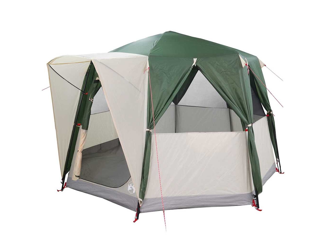 Conjunto 1 Barraca Familiar Vidaxl Verde Tafetá (320 X 320 X 203 Cm)