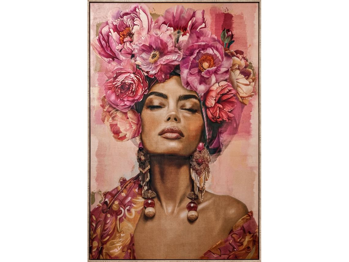 Moldura de Veludo para Fotos, com Pequenas Flores, 103 X 4,5 X 143 Cm ALEXANDRA HOUSE LIVING