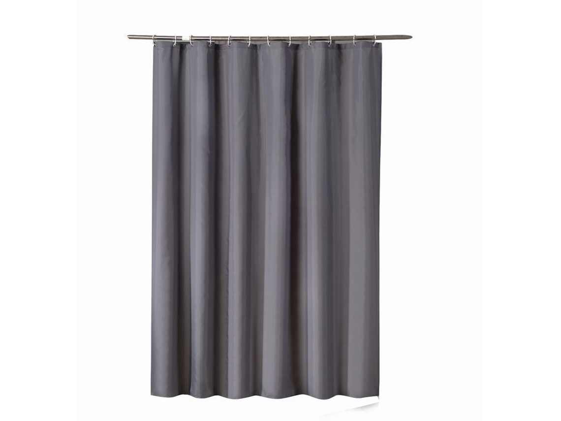 Nova Line lona de Banho Cinza Escuro 80cm X 180cm, Liner Impermeável, 100% Poliéster Macio