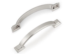 Puxadores Níquel Escovado Acetinado 6 Peças, 96mm para Penteadeiras, Portas, Gavetas