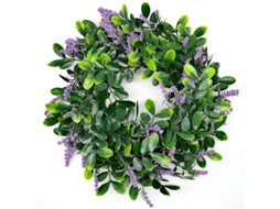 Guirnalda De Flores Artificiales De Lavanda Para Puerta Bienvenida Decoración De Boda Jardín Fiesta 35cm