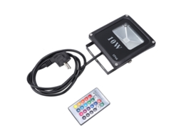Lâmpada de projeção LED RGB 10W à prova d'água para jardim exterior com controle remoto S/MARCA