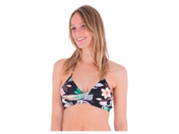 Top de Biquíni Flora Adjustable Preto Xs Mulherhurley