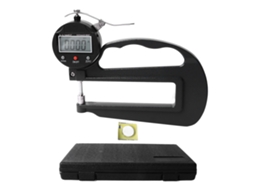 Medidor de espessura digital com resolução de 0,0005 pol/0,01 mm, faixa de 0 a 12,7 x 120 mm para usinagem mecânica.
