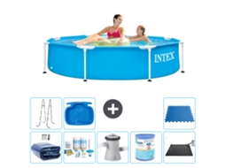 Piscina com Estrutura Redonda 244x51 Cm 9 peças S41440 INTEX