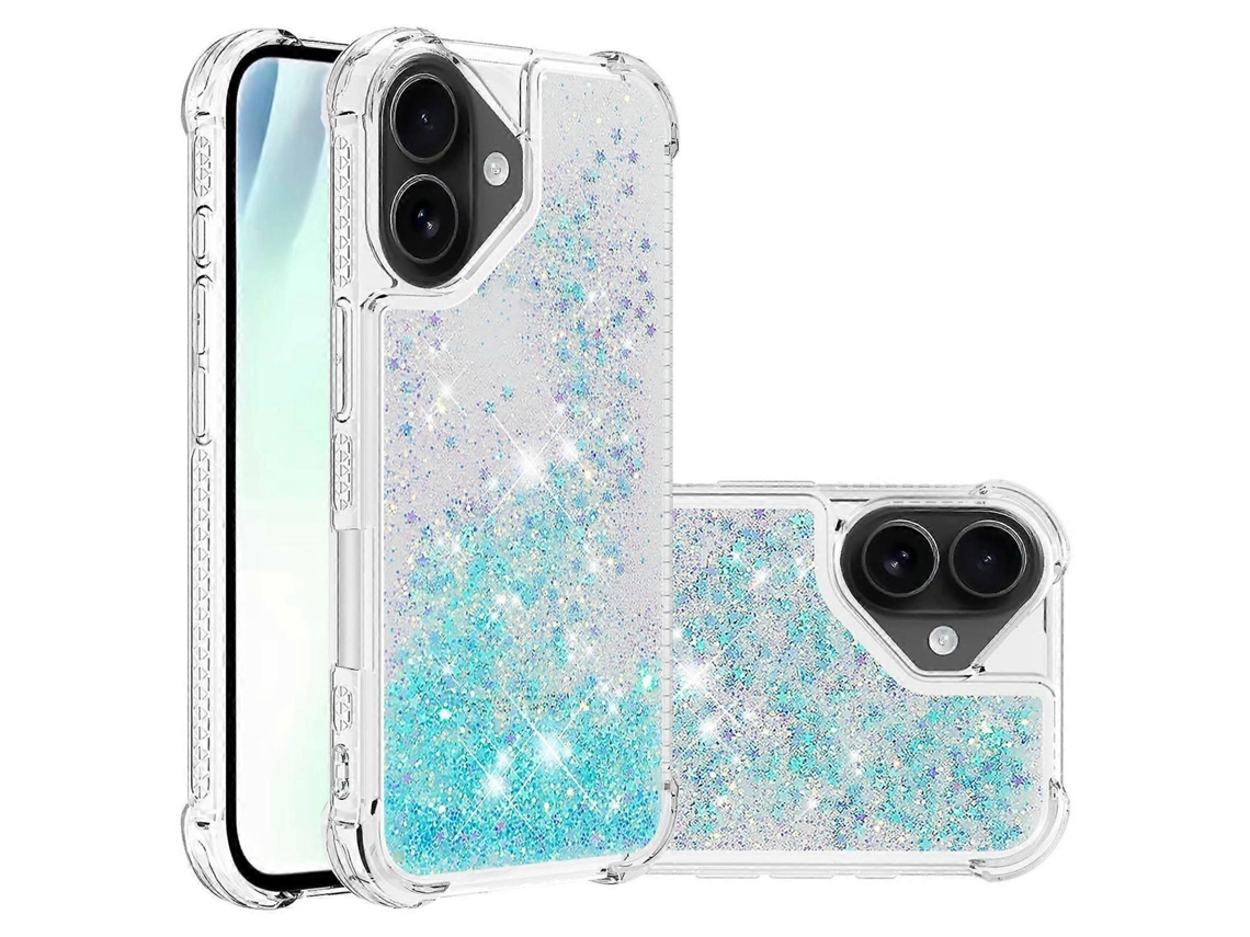 Capa De Tpu Compatível Com Iphone 17 Com Glitter E Areia Movediça, À Prova De Choque -lingling