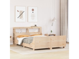 Vidaxl Cama Sem Colchão 120x190 Cm Madeira De Pinho Maciça