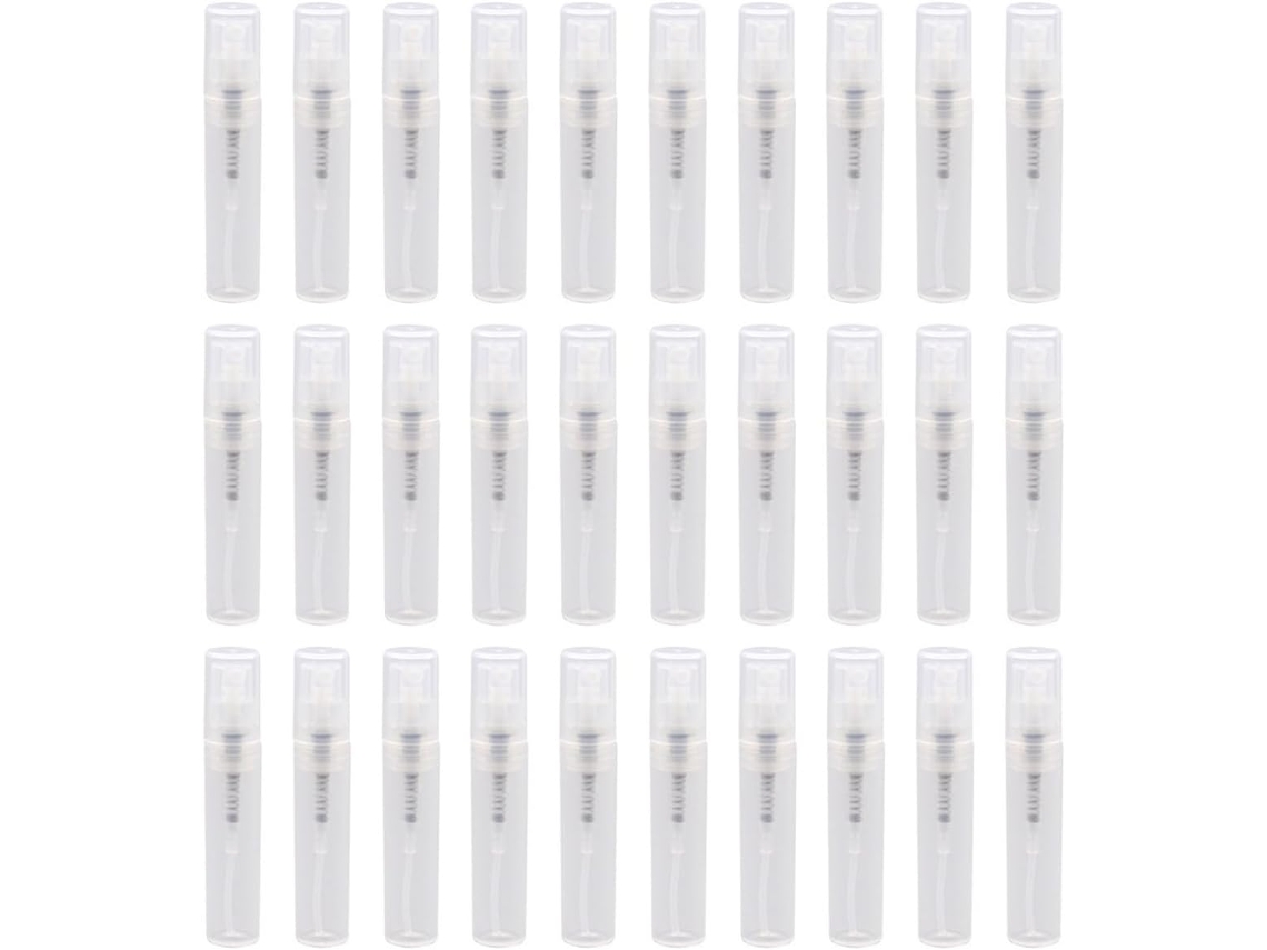 Conjunto De 30 Frascos De Spray De Plástico Transparente, Leves
