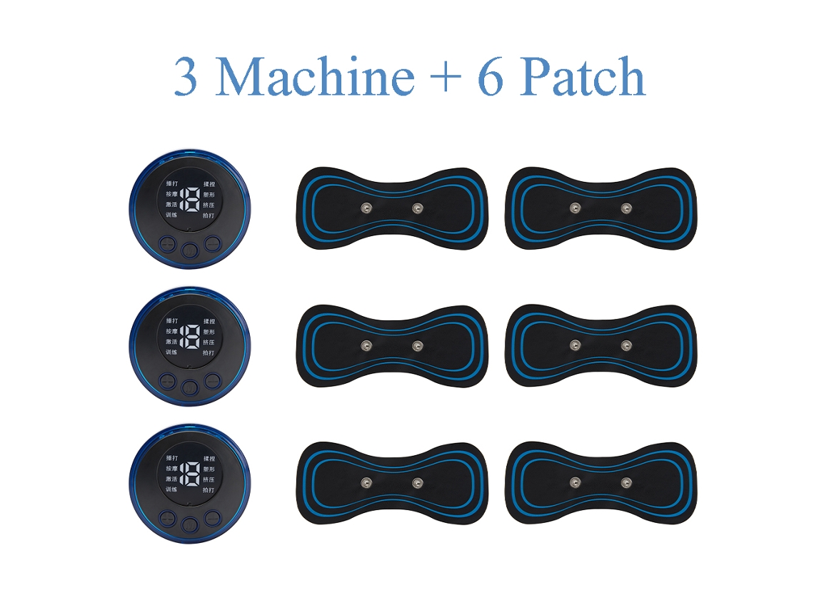 Mini Massageador Eltrico De Pulso Para Pescoo Ems Com Visor Lcd, 8 Modos De Massagem Cervical, Ferramenta Para Alvio Da Dor Mus-tuotuo